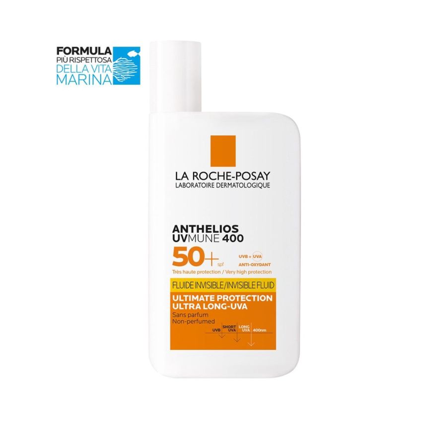 La Roche-Posay Anthelios SPF50+ Fluido Invisibile per il Viso UVMune 400, 50ml
