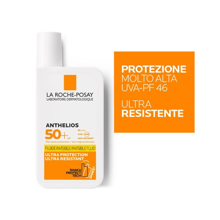 La Roche-Posay Anthelios SPF50+ Fluido Invisibile per il Viso UVMune 400, 50ml