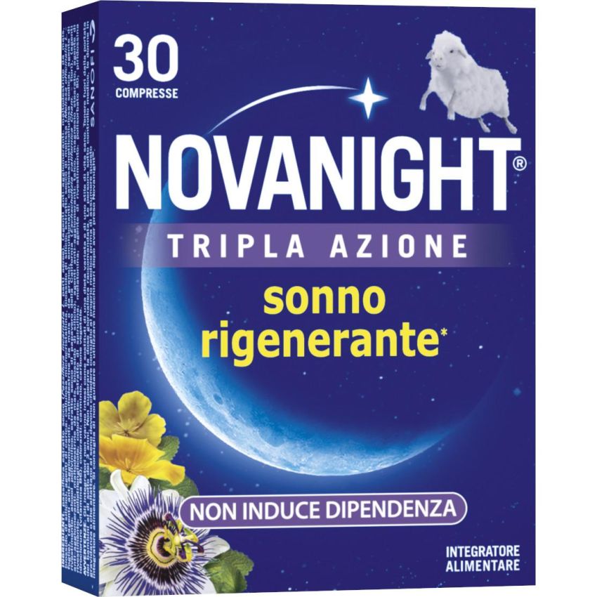 Novanight Compresse di Rilascio Rapido a Tripla Azione - Confezione da 30