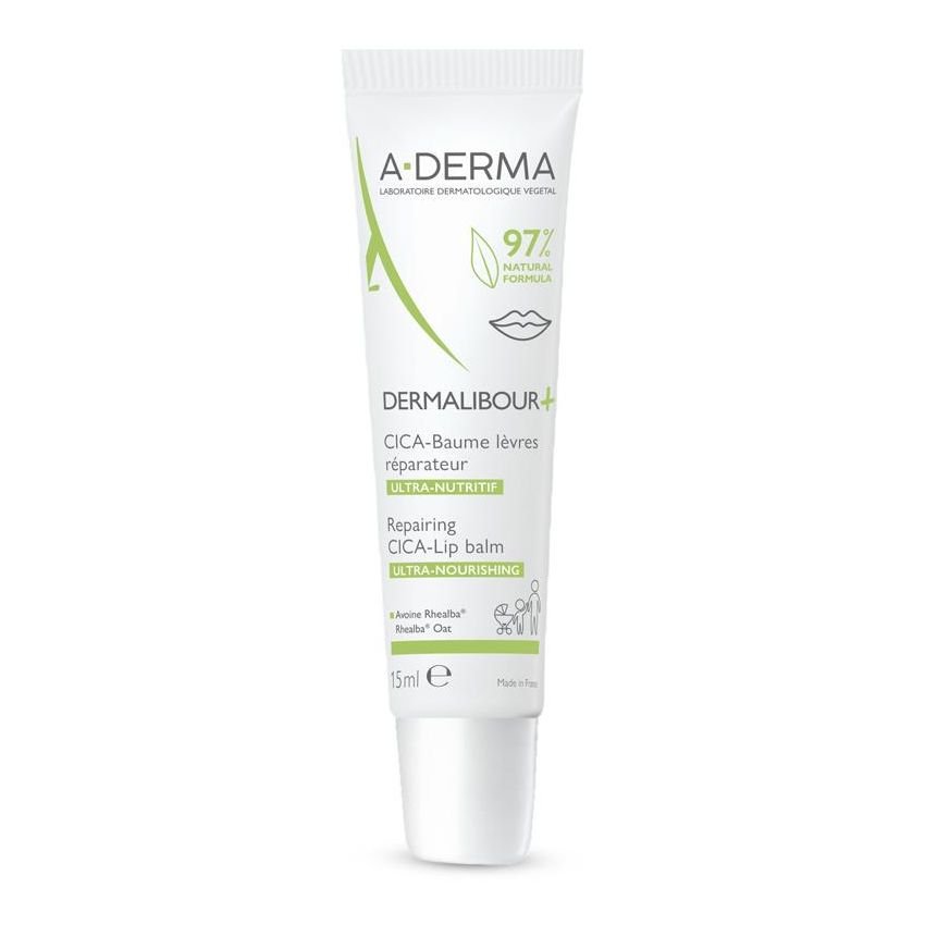 A-Derma Dermalibour+Cica Lip Balm 15ml