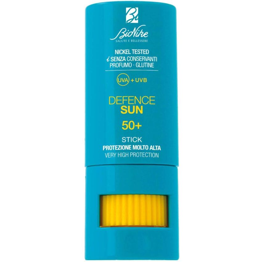 Bionike Defence Sun Stick - Fotoprotezione SPF50+ per Zone Sensibili, 9ml