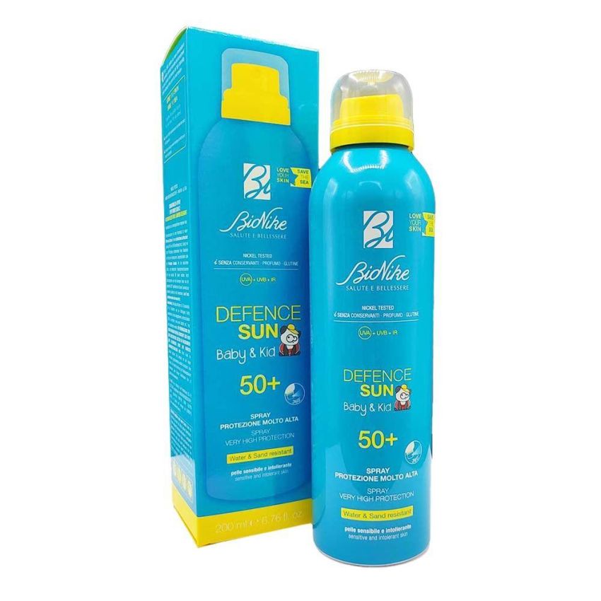 Spray Solare per Bambini Bionike Defence Sun SPF50+ da 200ml