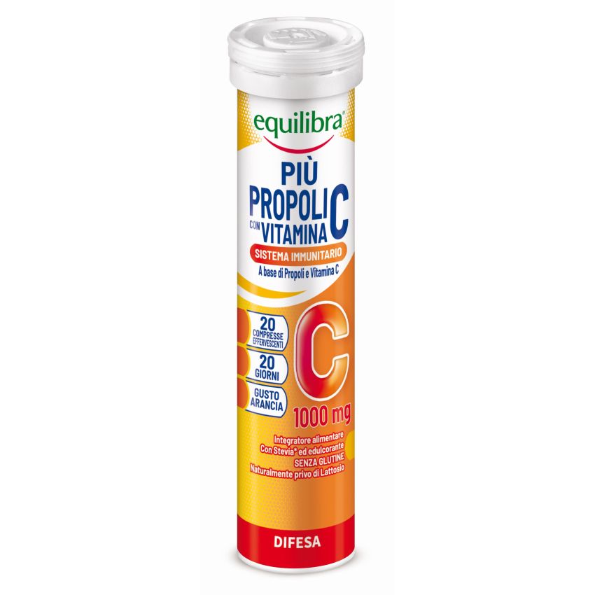 Equilibra Propoli Avanzato con Vitamina C - 20 Compresse Effervescenti