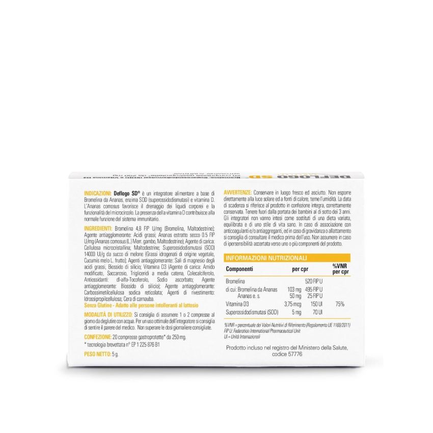 Deflogo SD - Scatola da 20 Compresse