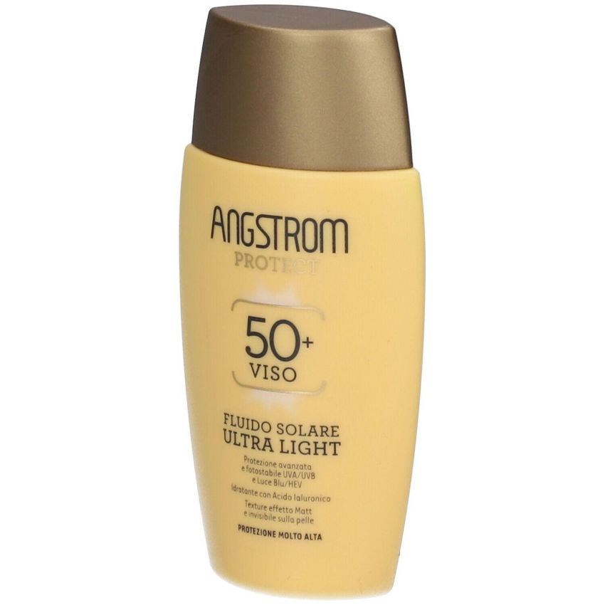 Angstrom Protect Ultra Light Fluido Solare SPF50+ per Viso, 40ml