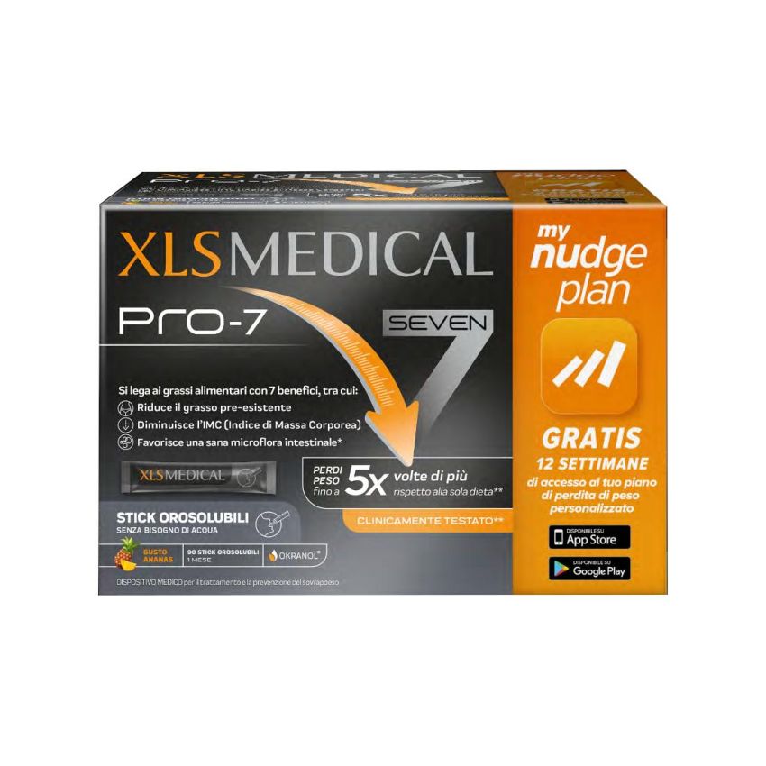 XLS Medical Pro 7 - Stick Orosolubili per Dimagrire - 90 Pezzi