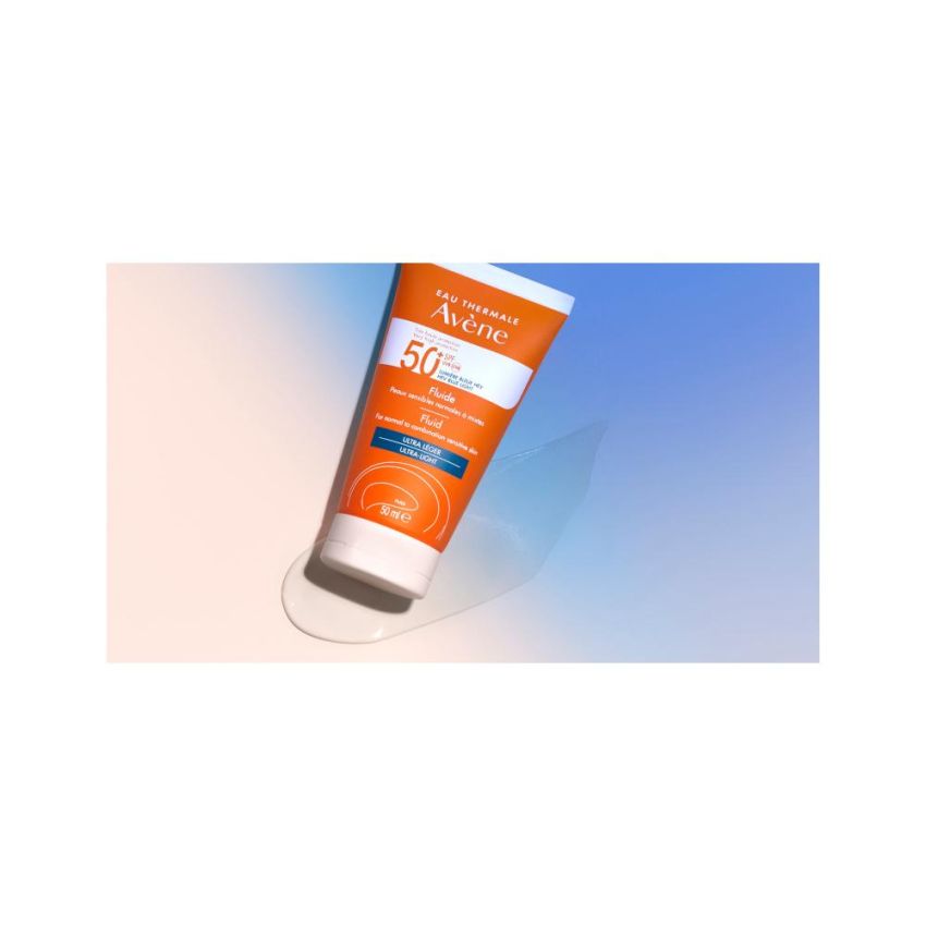 Avène Fluido Solare SPF 50+ Protettivo per Viso, 50ml