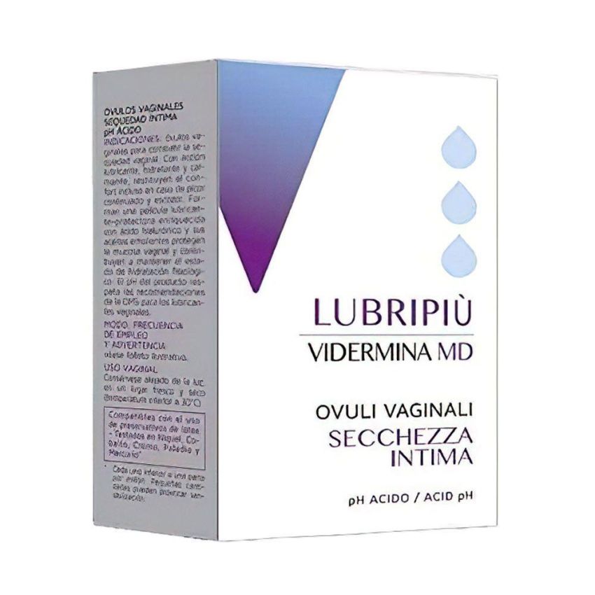 Vidermina Lubripi: Pacco da 10 Ovuli Vaginali per Igiene Intima