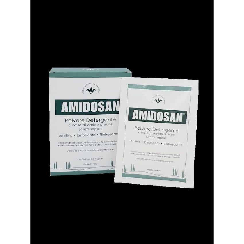 Amidosan - Detergente Lenitivo in Polvere, 7 Bustine da 40g