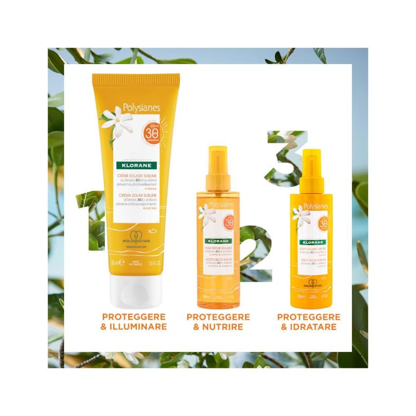 Klorane Polysianes Sublime Crema Solare SPF 30 - 50ml