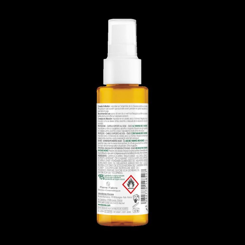 Olio Biologico Klorane con Tamanu e Mono - 100ml