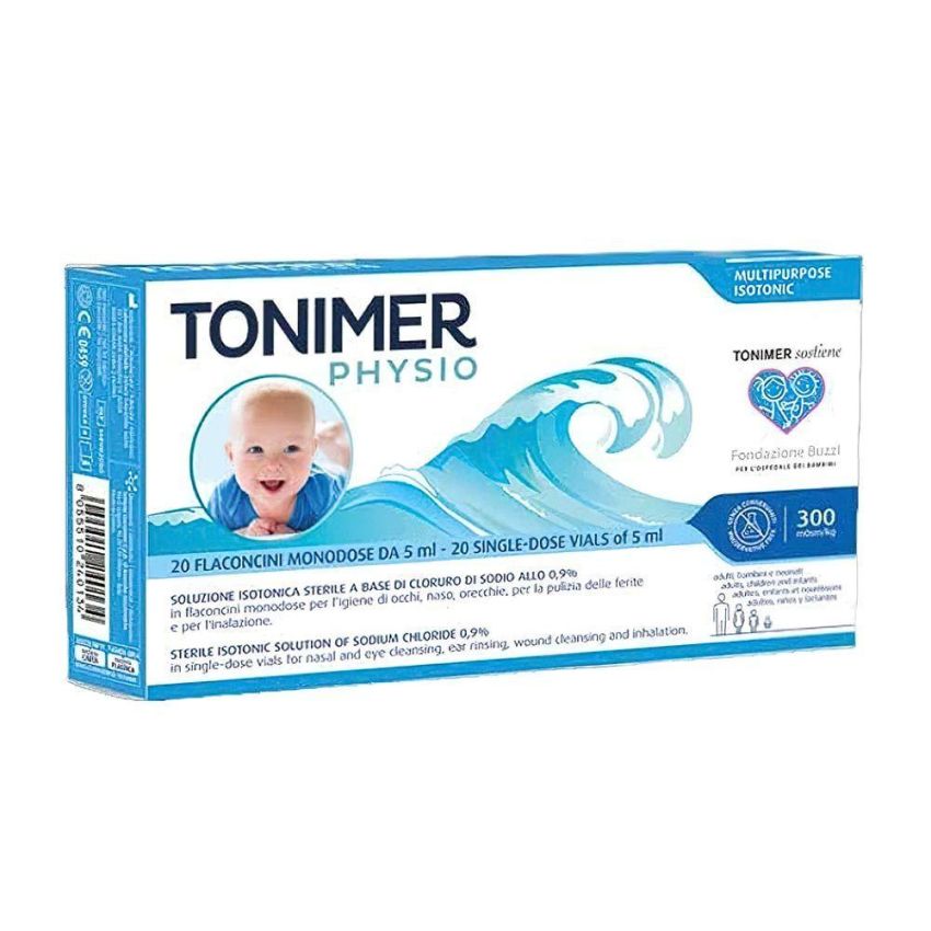 Tonimer Physio Soluzione Isotonica Multifunzionale - Confezione da 20 Flaconcini Monodose