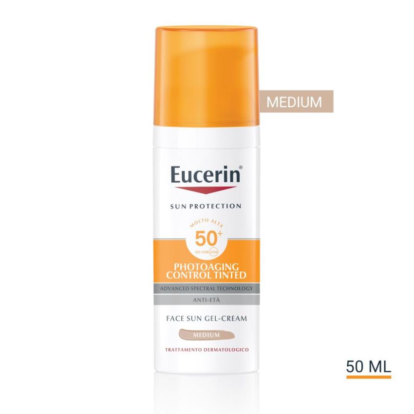 Eucerin Sun Photodamage Control SPF50+ Crema Gel Colorata Medium 50 ml