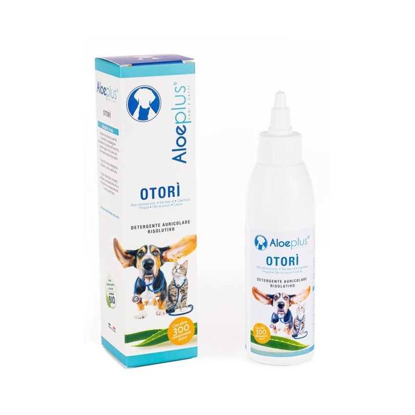Detergente Auricolare AloePlus Otor per Cani e Gatti - 125ml