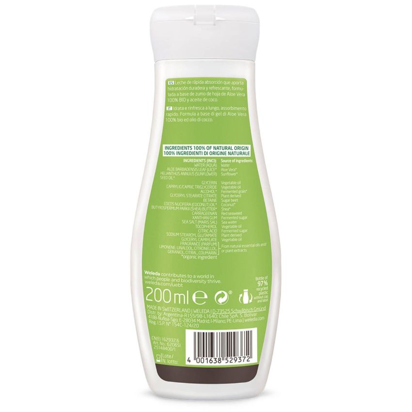 Weleda Crema Fluida Idratante al Limone con 24 Ore di Durata - 200ml