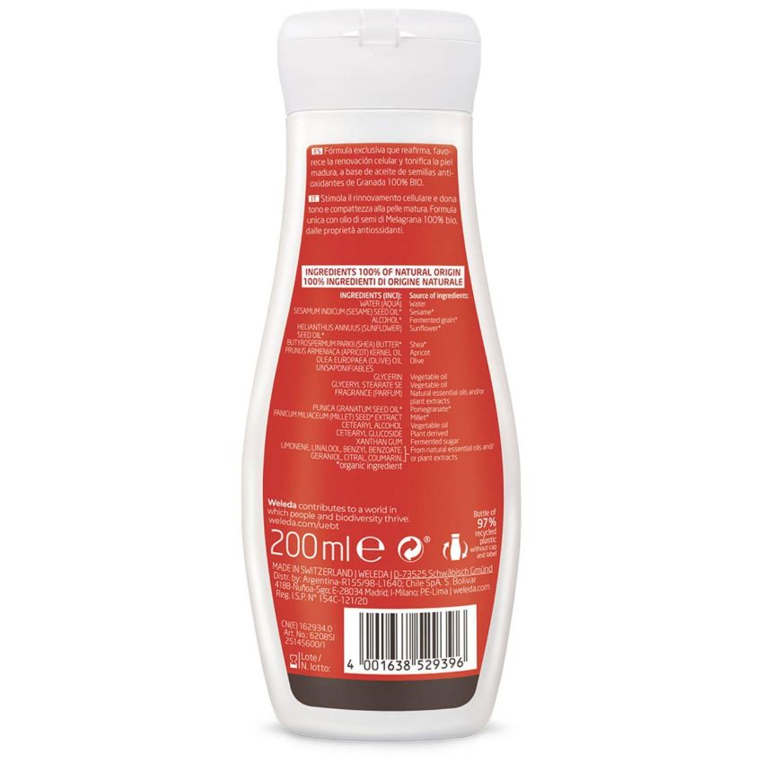 Weleda Melograno Crema Rigenerante Fluida - 200ml