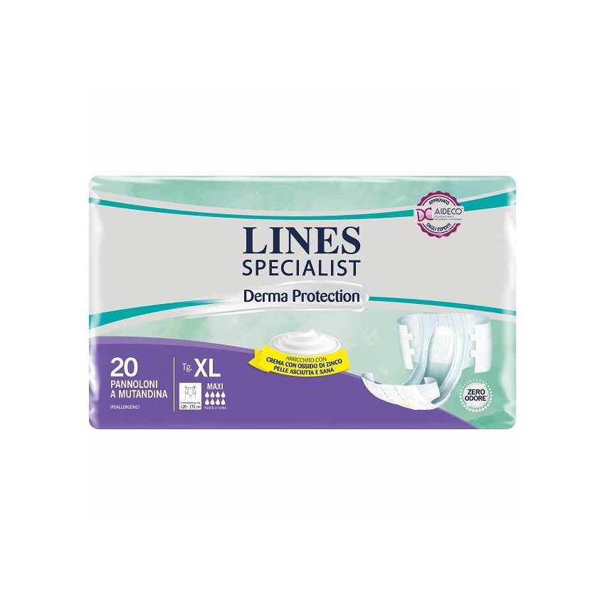 Lines Specialist Derma Protection - Mutandine Assorbenti Unisex XL