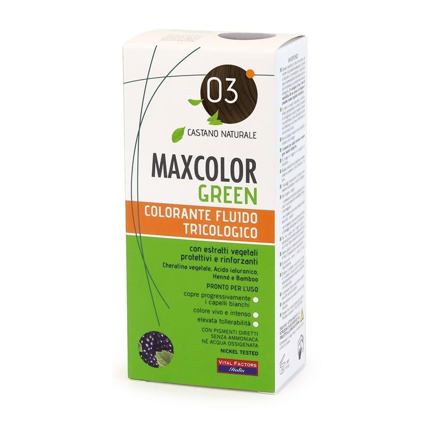 Max Color Castano Nat 03 - Tinta Naturale per Capelli Color Verde