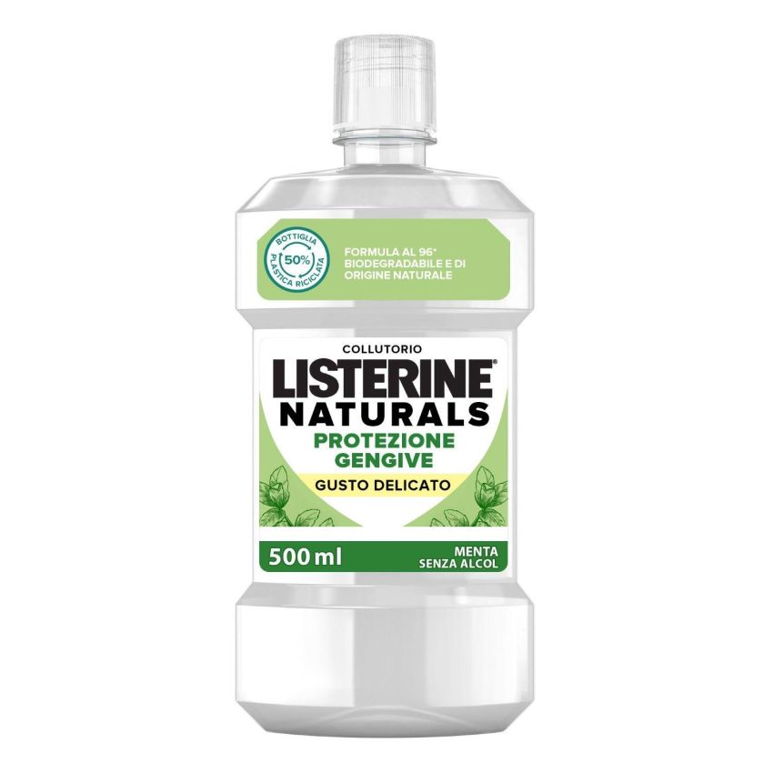 Listerine Naturals - Collutorio Delicato 500ml per Protezione delle Gengive