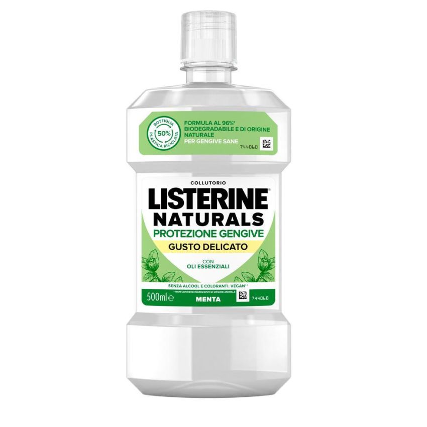 Listerine Naturals - Collutorio Delicato 500ml per Protezione delle Gengive