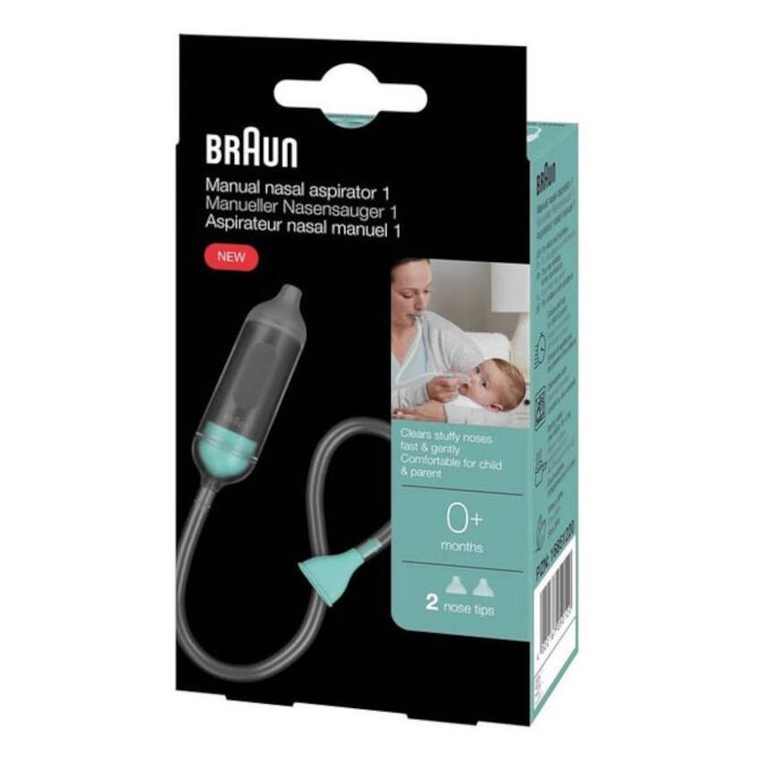 Aspiratore Nasale Manuale Braun per Rimozione Delicata e Sicura