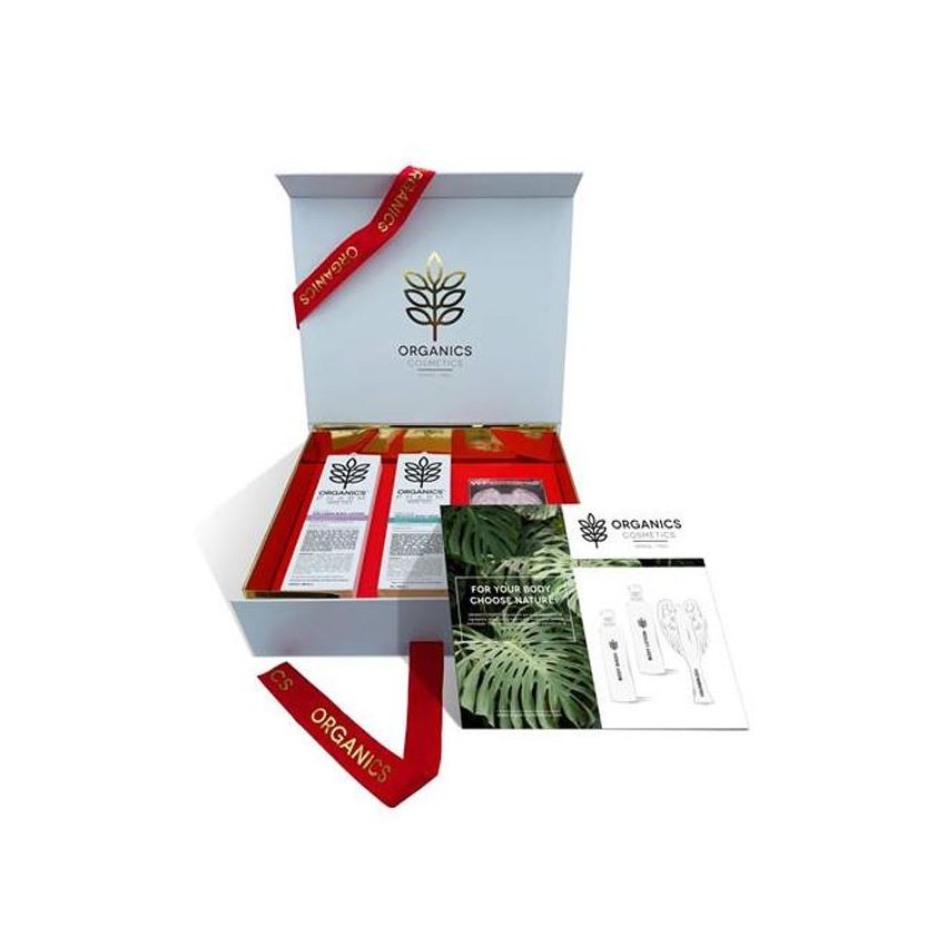 Cofanetto Benessere Organics Cosmetics: Latte Corpo e Bagno Doccia 250ml