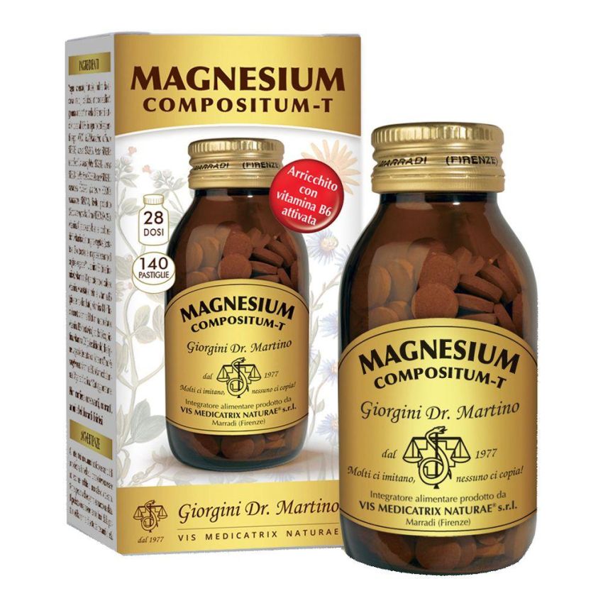 Magnesio Compositum-T - Piastrine di Supporto Energetico da 140