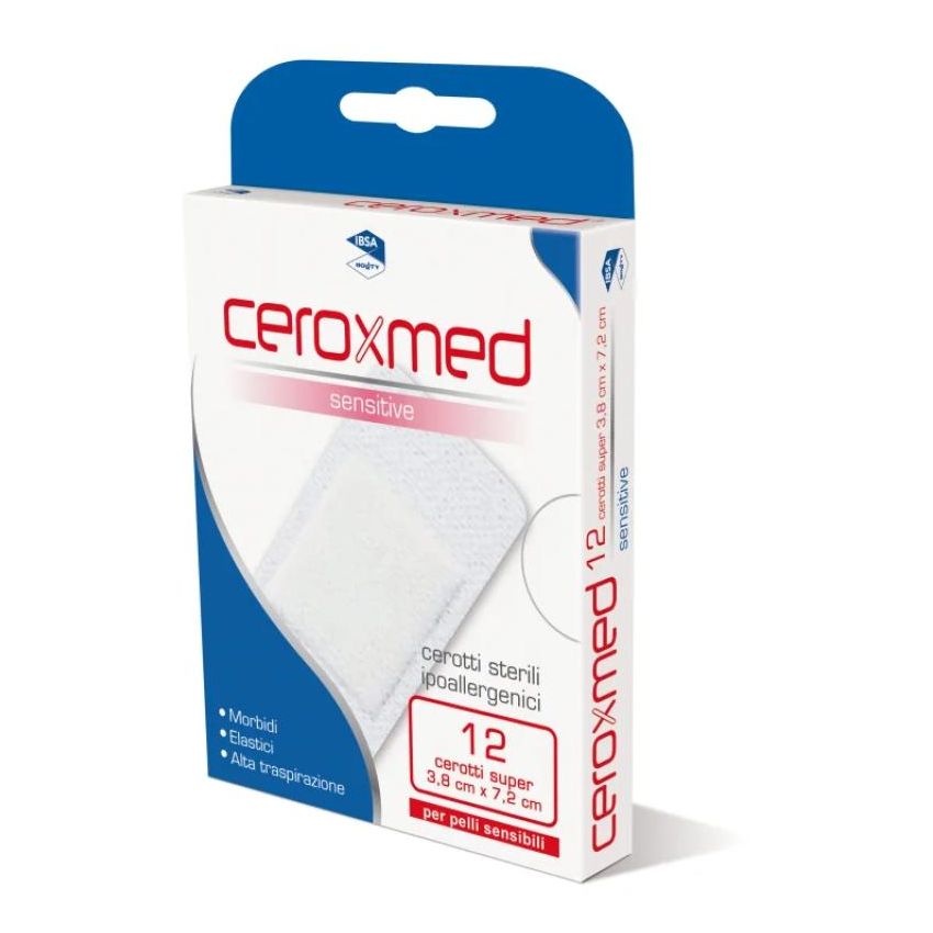 Ceroxmed Super Sensitive 12 Cerotti per Pelli Sensibili