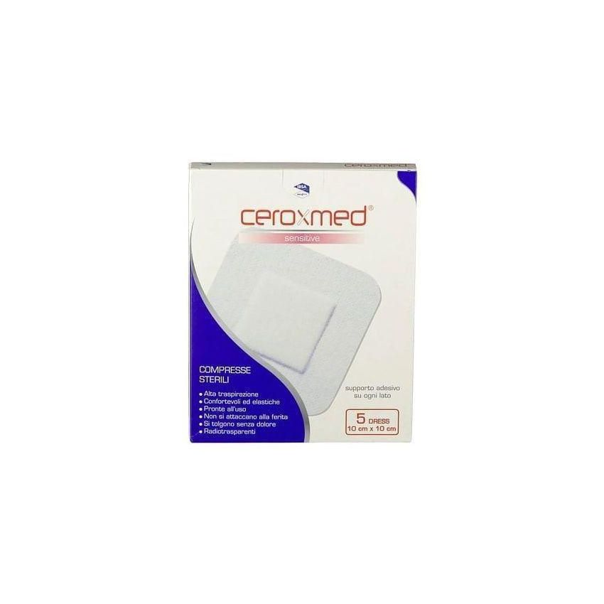 Ceroxmed Delicate Dressing Pads 10x10cm - Confezione da 5 Pezzi