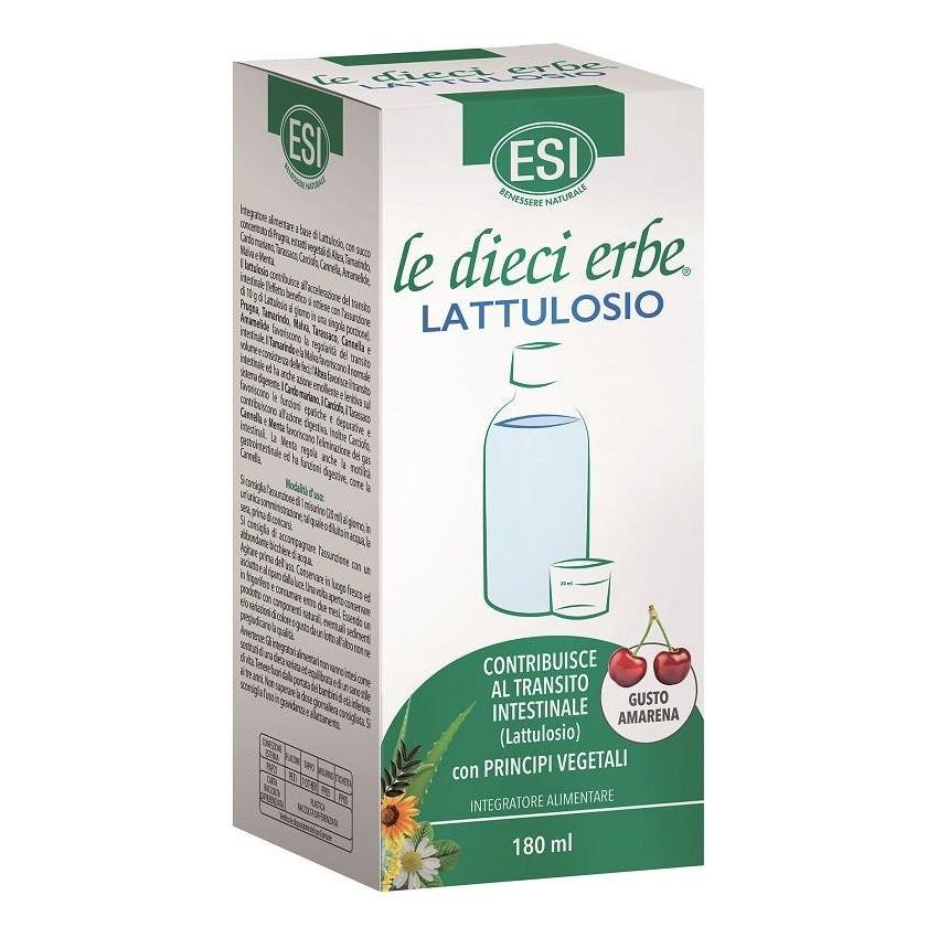 ESI - Le Dieci Erbe con Lattulosio, Integratore Digestivo, 180ml