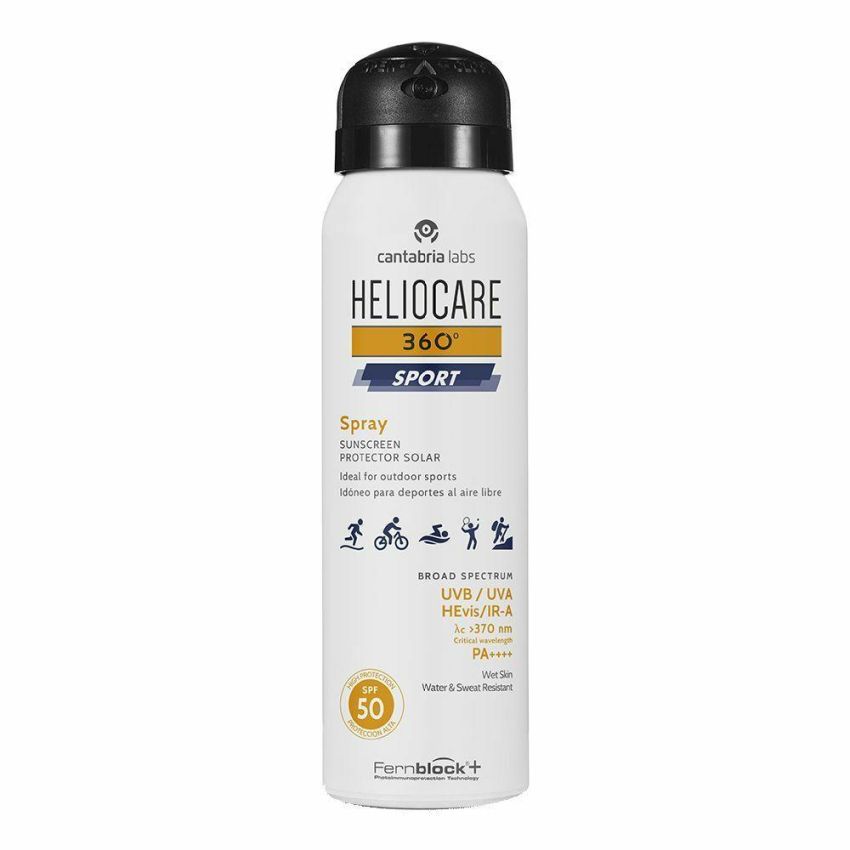 Heliocare 360 Sport Spray Solare SPF 50 per Corpo, 100ml