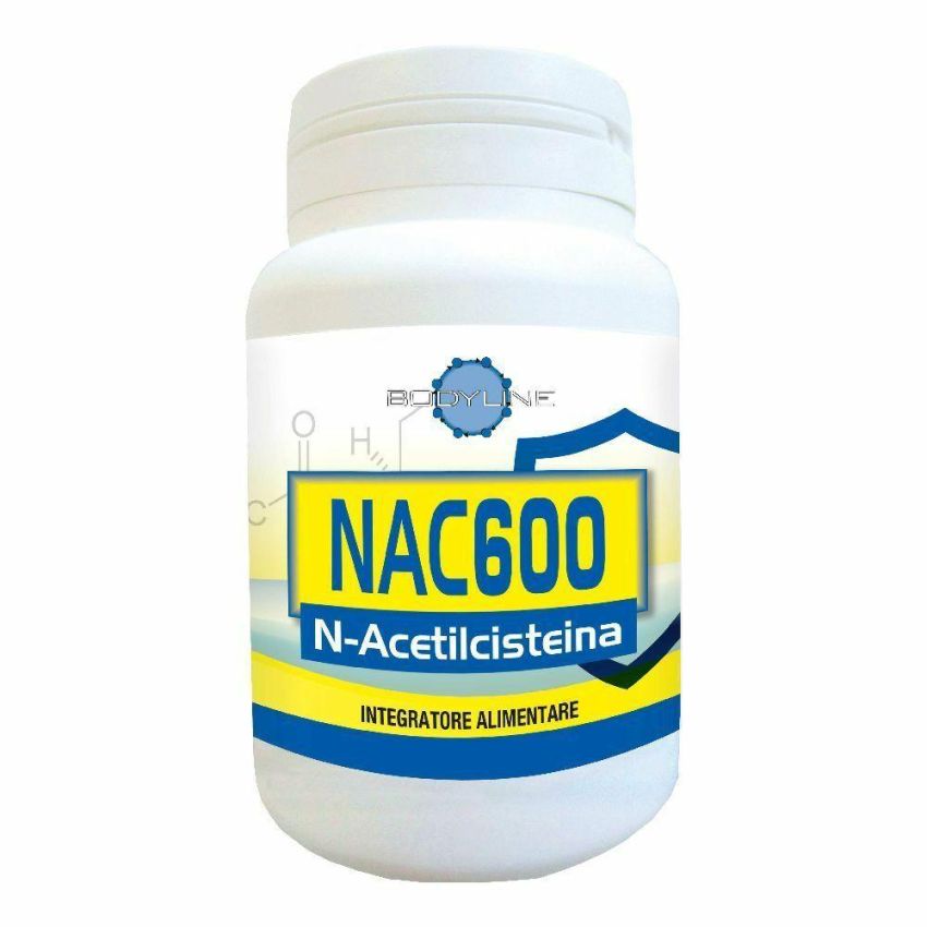 Bodyline NAC 600 - N-Acetilcisteina Supplemento in 60 Capsule