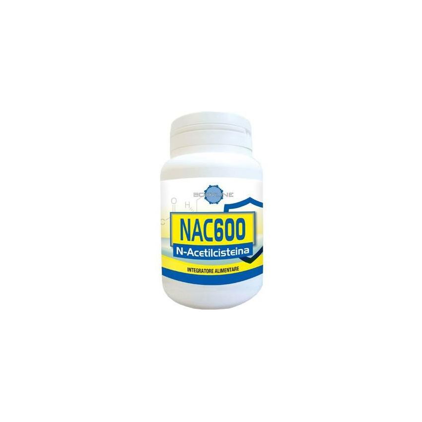 Bodyline NAC 600 - N-Acetilcisteina Supplemento in 60 Capsule