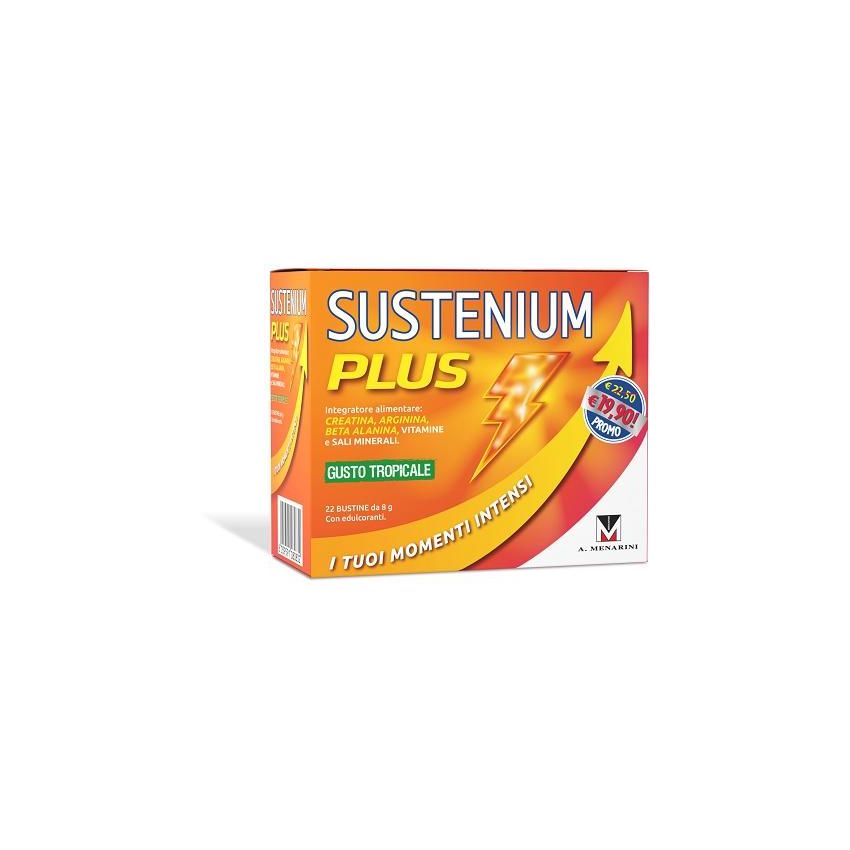 Sustenium Plus Gusto Tropicale - Bustine Energetiche, Confezione da 22