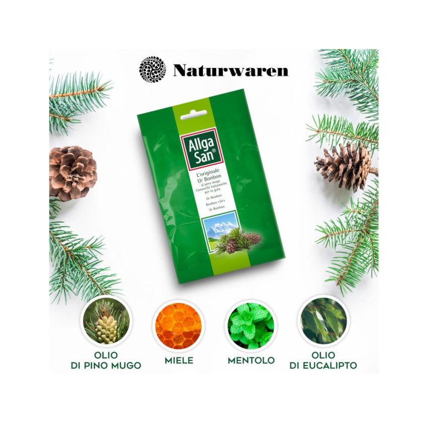 Allgasan Caramelle Balsamiche per la Gola, 75g