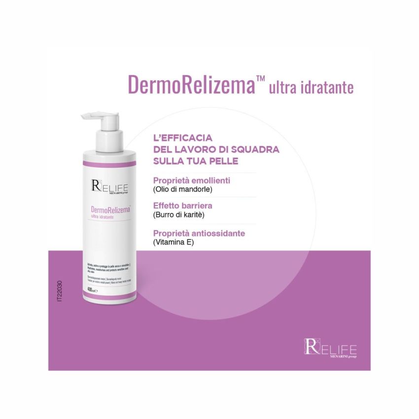 Relife Dermorelizema Crema Ultra Idratante, 400g