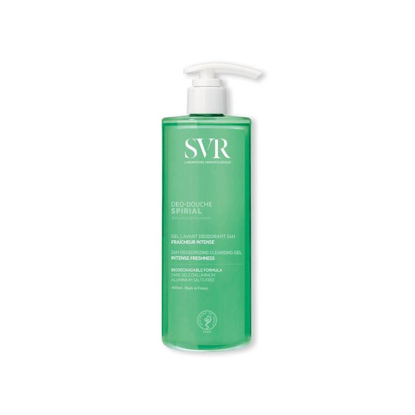 SVR Spiral Déo - Gel Detergente Deodorante per la Doccia, 400ml