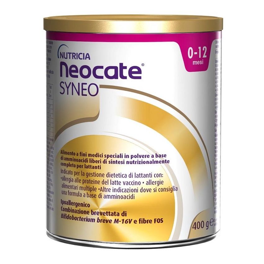 Nutricia Neocate Syneo - Alimento Ipotallergenico per Neonati, 400g