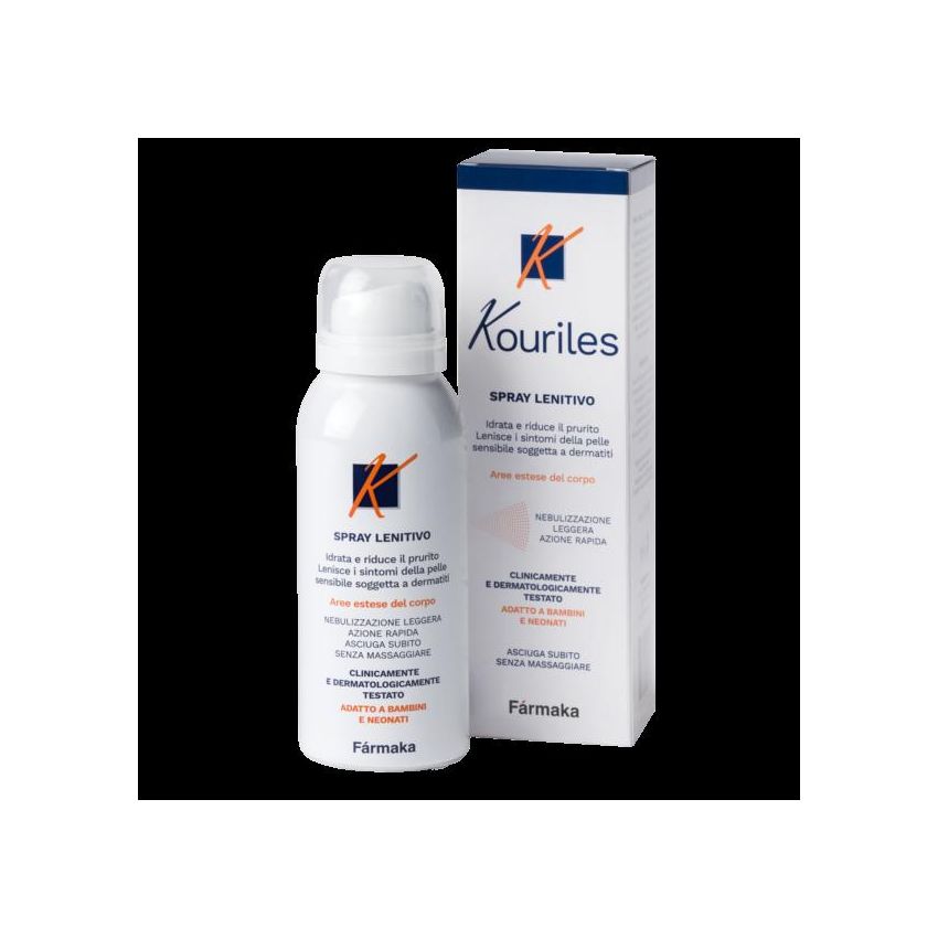 Kouriles Spray Lenitivo 75ml per Dermatite Atopica e Pelle Sensibile