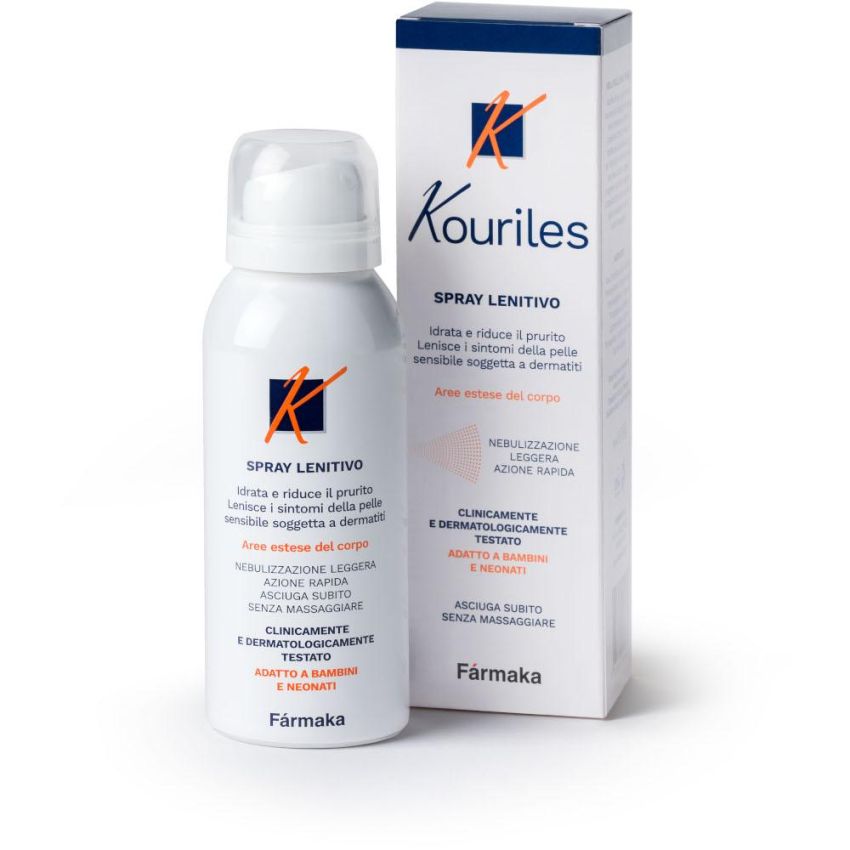 Kouriles Spray Lenitivo 75ml per Dermatite Atopica e Pelle Sensibile