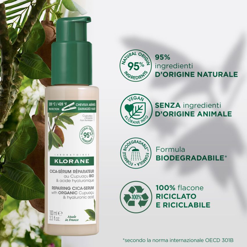 Klorane Siero Ristrutturante Bio con Burro di Cupuacu - 100ml