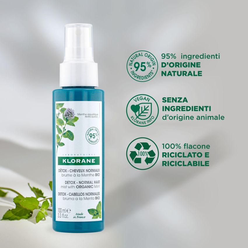 Klorane Bio Spray Purificante alla Menta Acquatica - 100ml