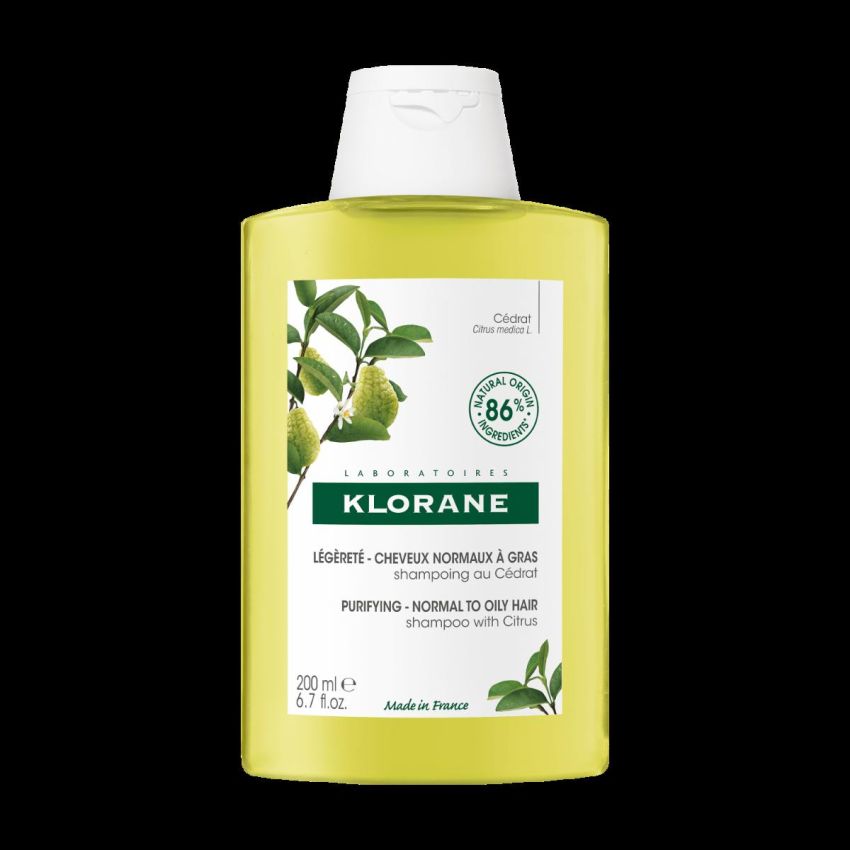 Klorane Shampoo Leggero con Polpa di Cedro - 200ml
