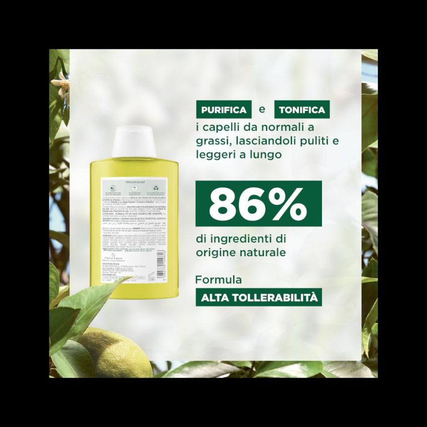 Klorane Shampoo Leggero con Polpa di Cedro - 200ml