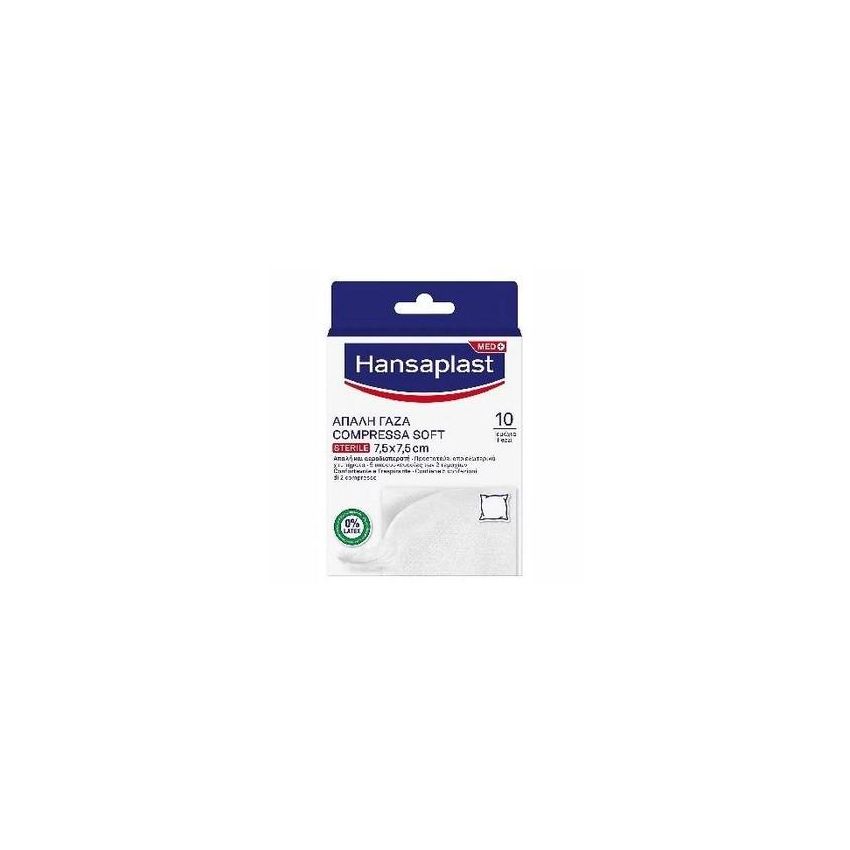 Hansaplast Soft Garza Sterile Compressa 7,5x7,5cm - 10 Pezzi