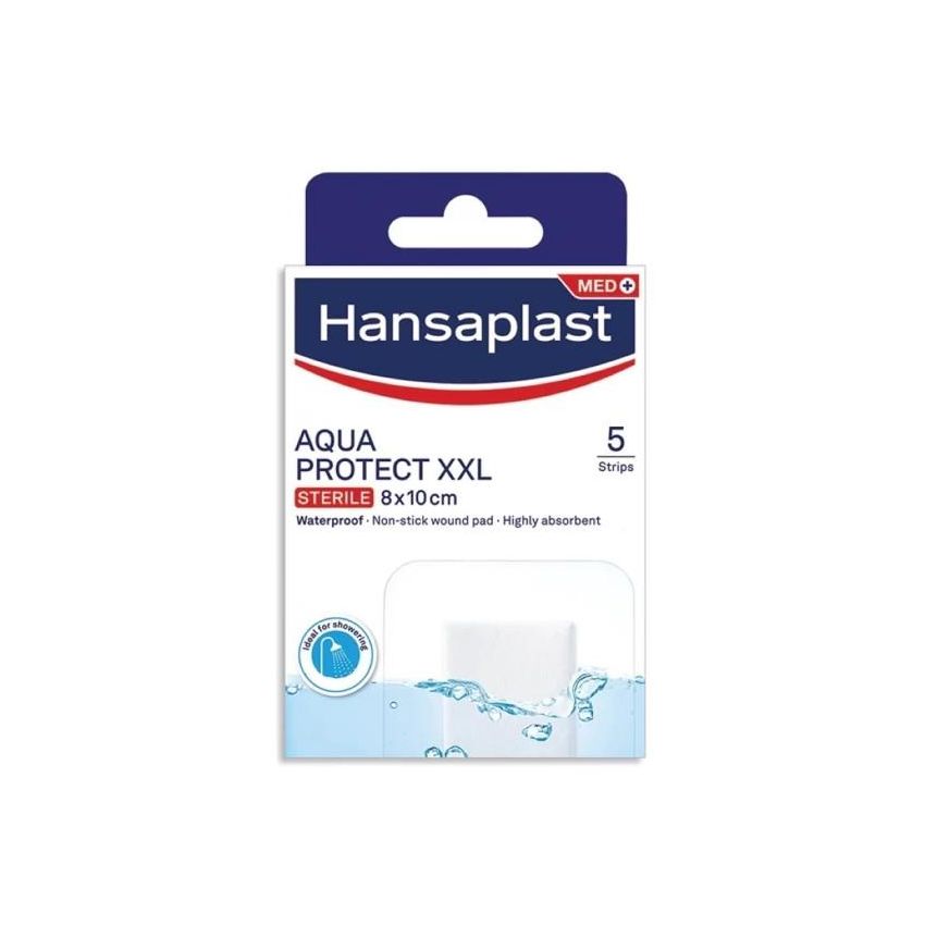 Hansaplast Aqua Protect XXL - Cerotti Impermeabili 8x10cm, 5 Pezzi