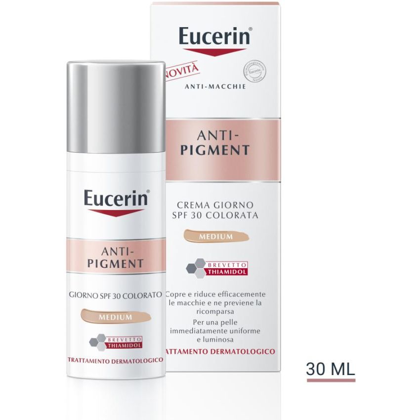 Eucerin Crema Colorata Anti-Pigmentazione Giorno SPF 30 - Medium, 30ml