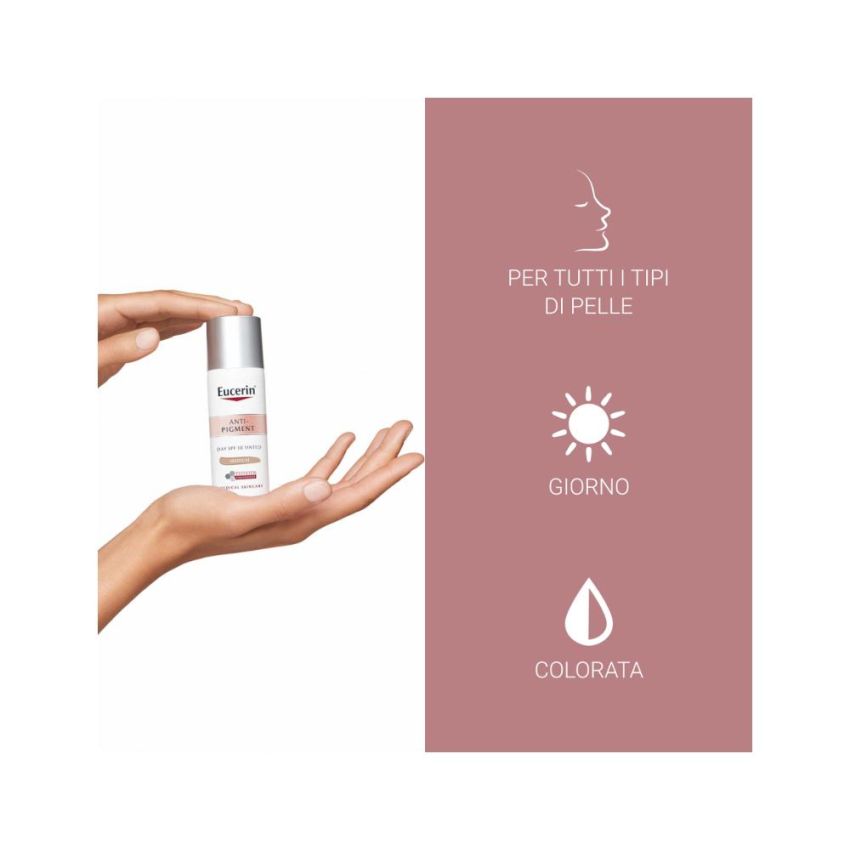 Eucerin Crema Colorata Anti-Pigmentazione Giorno SPF 30 - Medium, 30ml