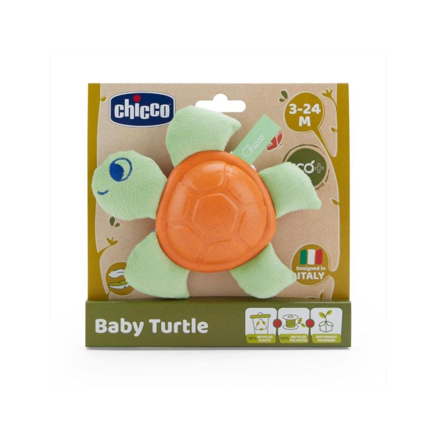 Peluche Tartaruga Chicco per Bambini dai 3 ai 24 Mesi