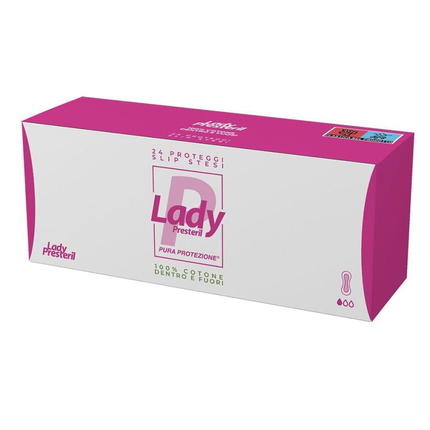 Proteggislip Presteril Lady in Cotone - Confezione da 24 Pezzi